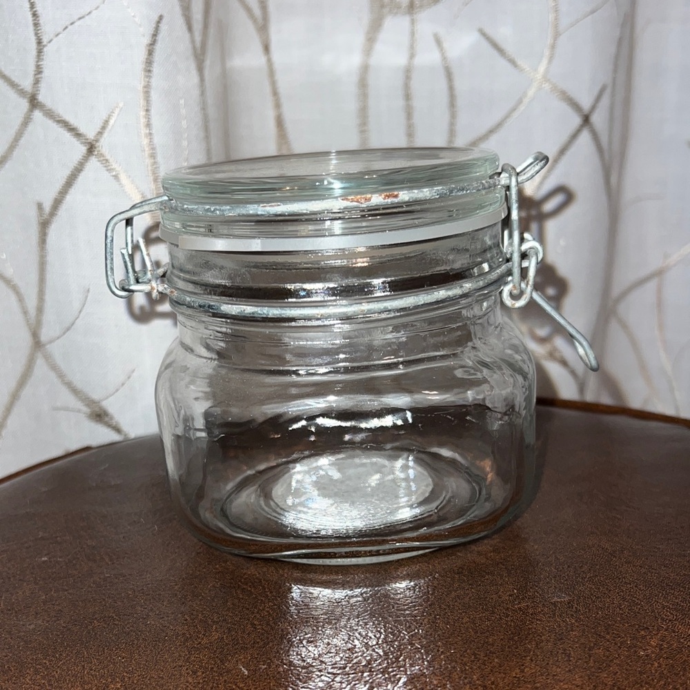 Glass Storage Jar with Clamp Lid